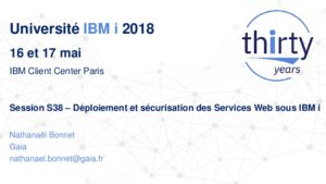 Icon of S38 - Déploiement Et Sécurisation Des Services Web Sous IBM I